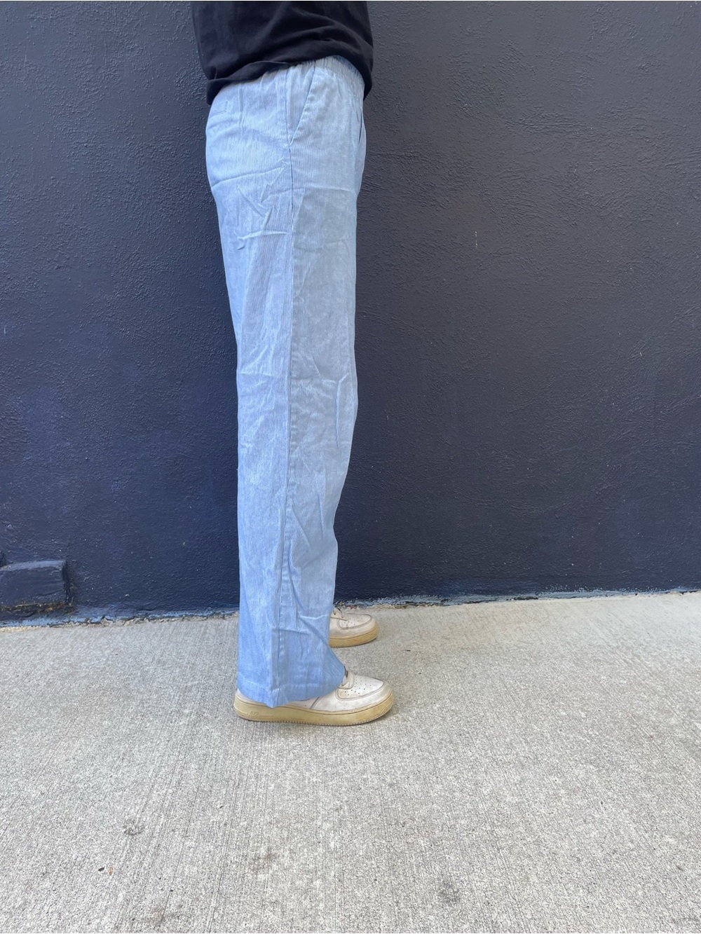 Blue and white Cotton On striped linen pants size US 4 - Picture 2 of 7
